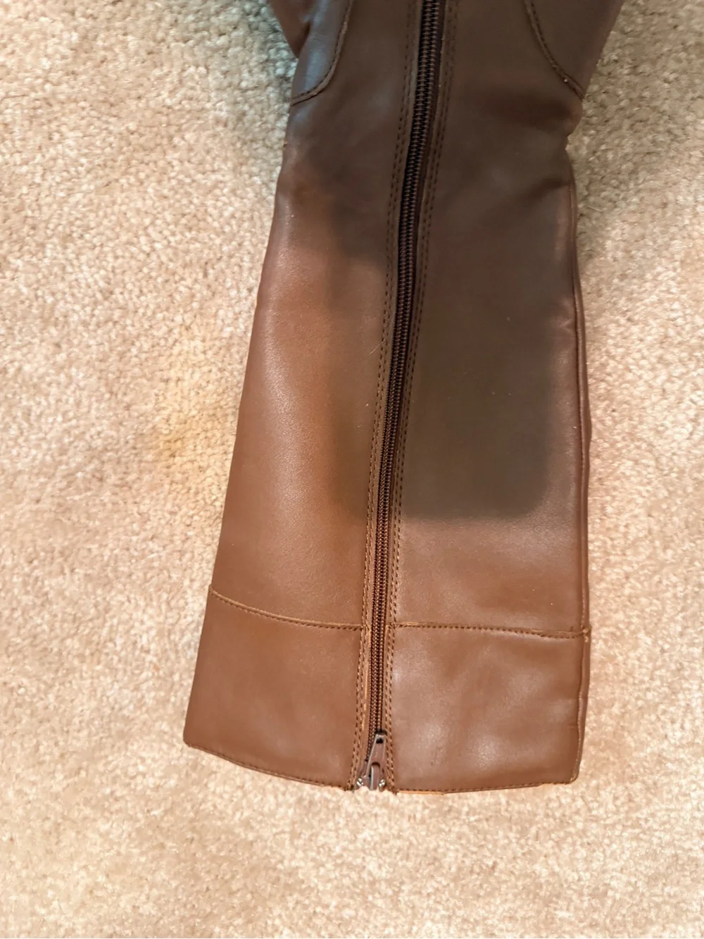 Karen Scott Tall Brown Over-the-Knee Leather Boots